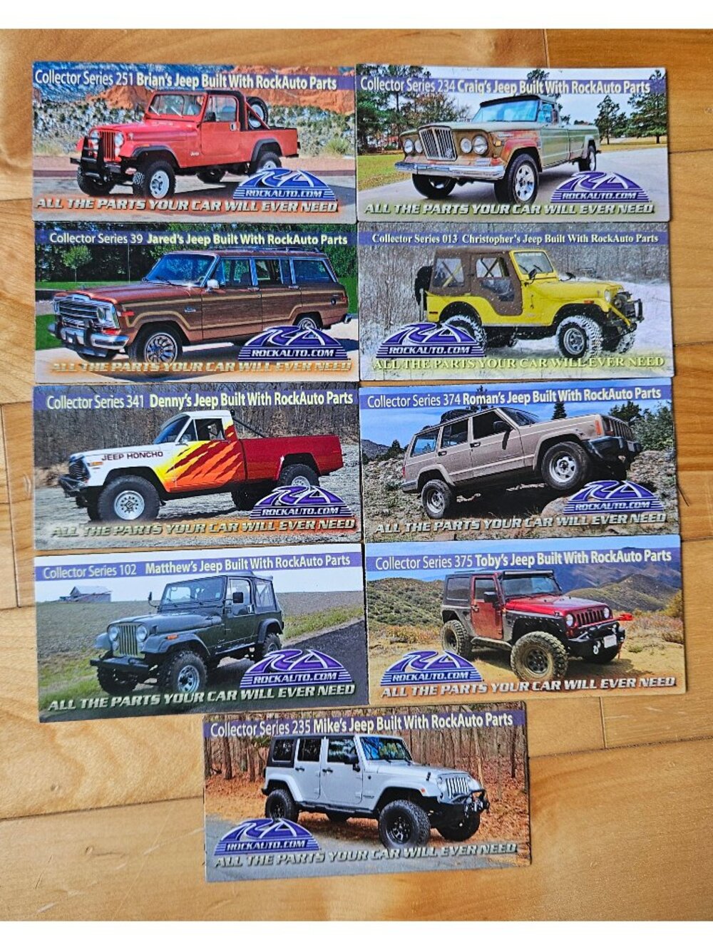 9 pc ROCKAUTO MAGNET LOT